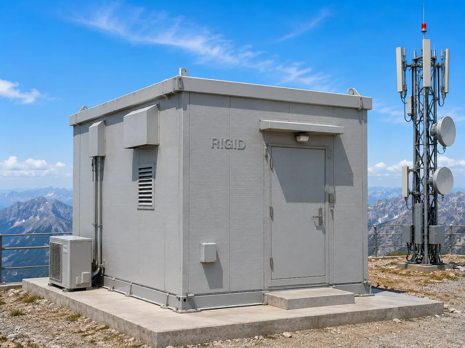 GRP Communication Shelters - GRP Communication Shelters designed to protect sensitive communication, surveillance, networking, and electronic equipment in challenging operating environments.