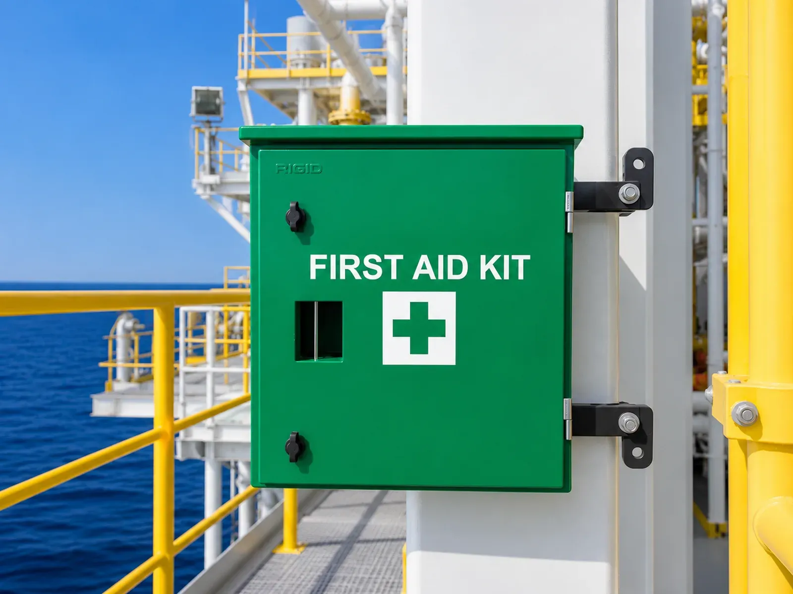 GRP First Aid Boxes - durable GRP first aid boxes designed for safe storage and protection of medical and emergency response supplies in industrial, offshore, marine, and commercial environments.