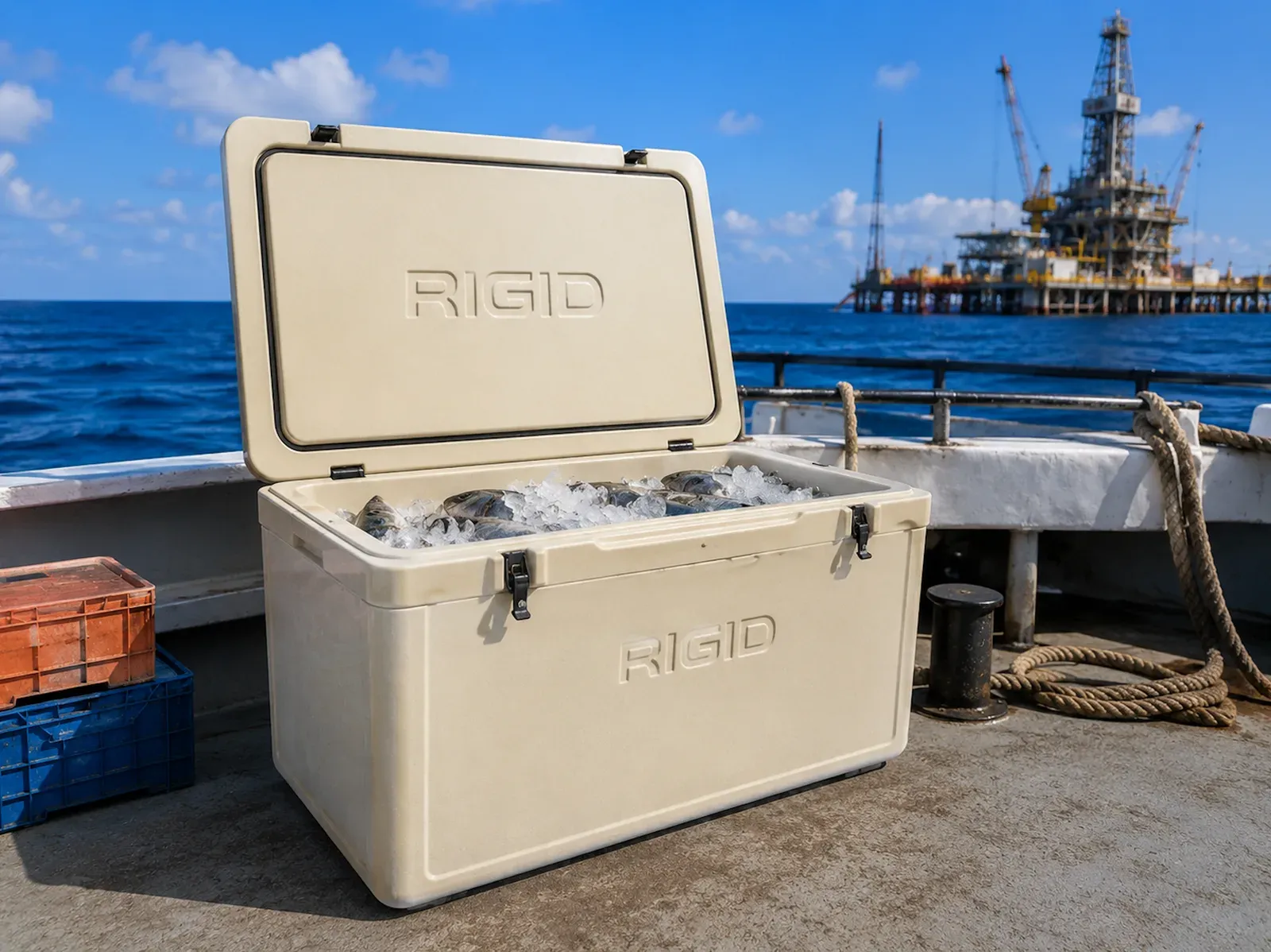 GRP Ice Boxes - premium-quality GRP Ice Boxes engineered for the storage and preservation of ice, fish, seafood, food supplies, beverages, and temperature-sensitive materials in demanding marine, offshore, industrial, and outdoor environments.
