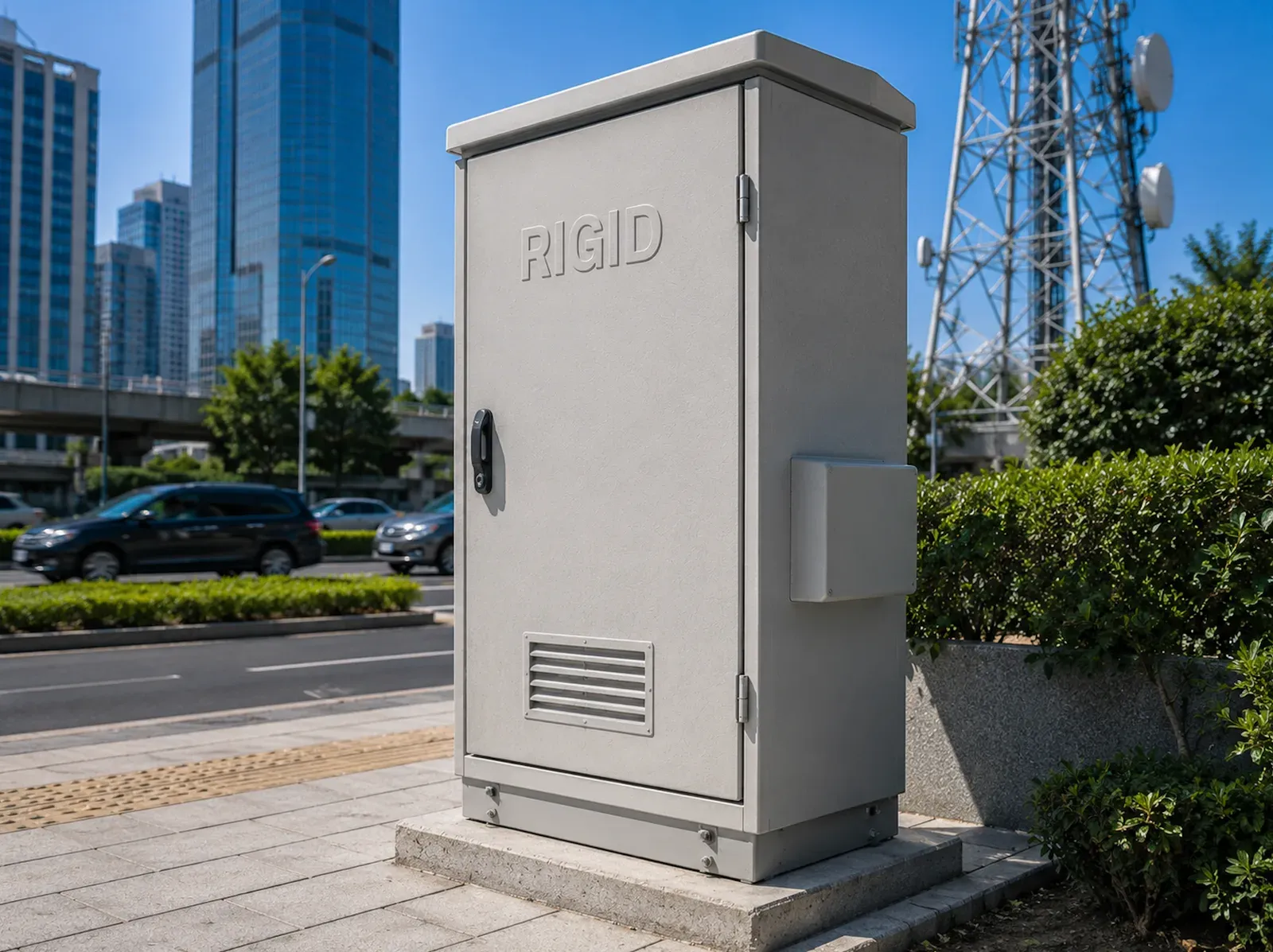 GRP Telecom Cabinets - advanced GRP Telecom Cabinets engineered to protect communication equipment, fiber optic systems, network devices, wireless communication hardware, and telecom infrastructure in outdoor environments.