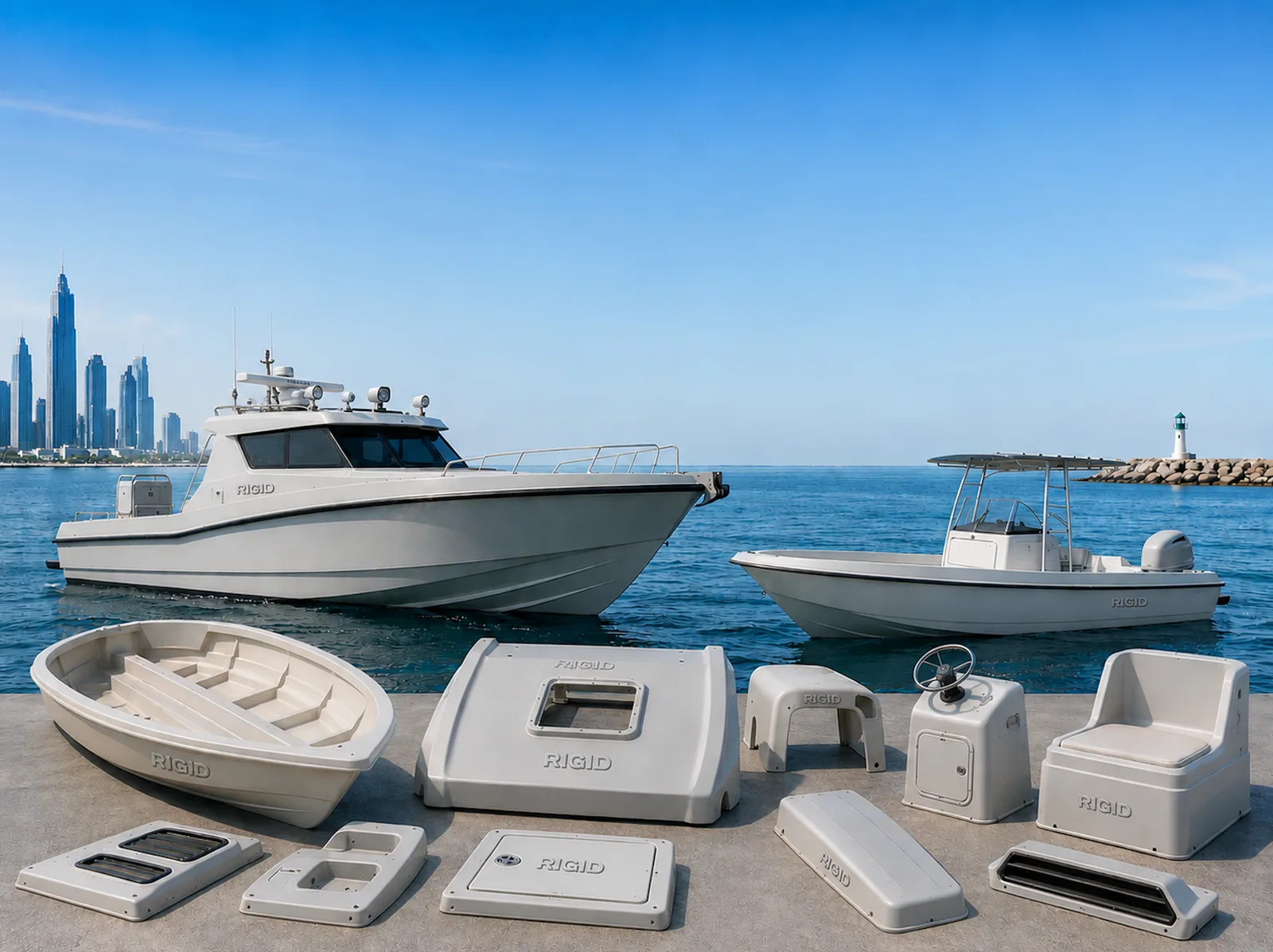 GRP Boat Hulls & Marine Components