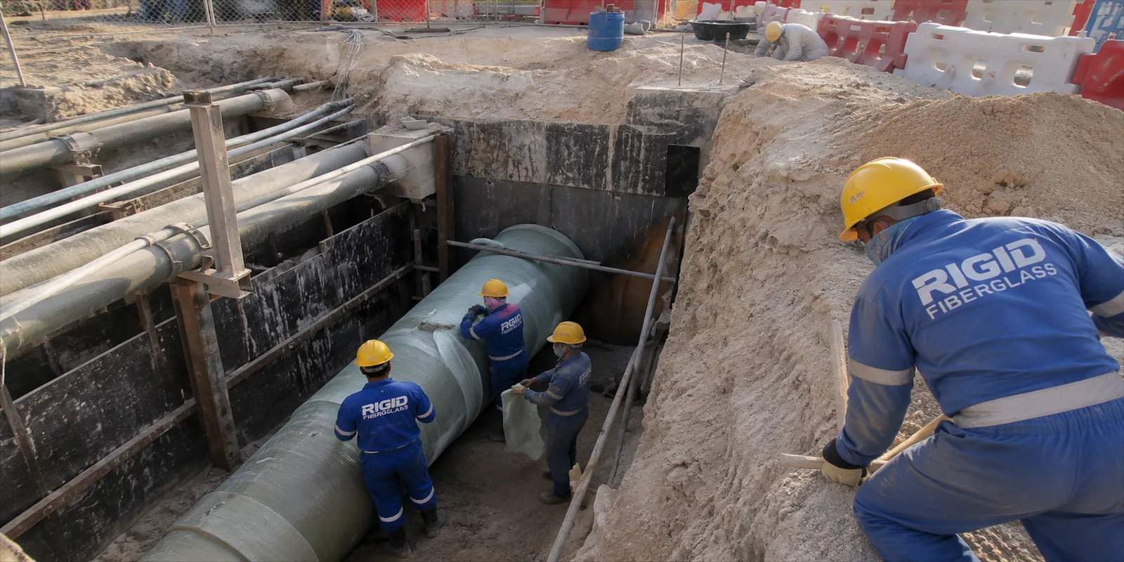 In-Situ GRP Pipe Wrapping Works